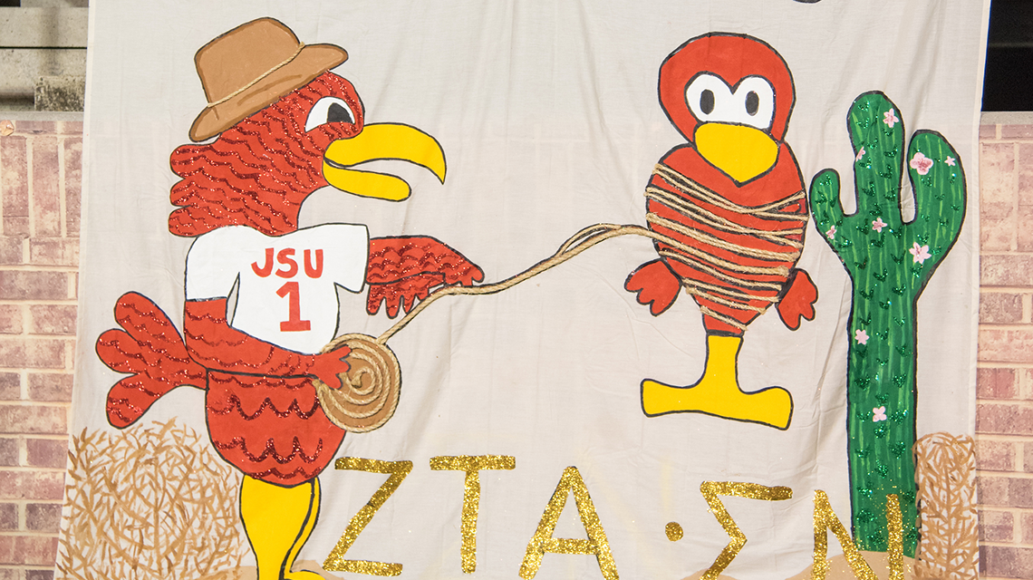 Zeta Tau Alpha and Sigma Nu's Homecoming Banner