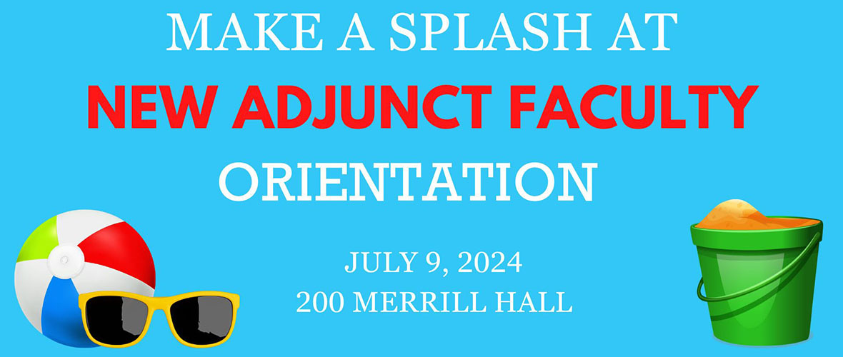 New Adjunct Faculty Orientation