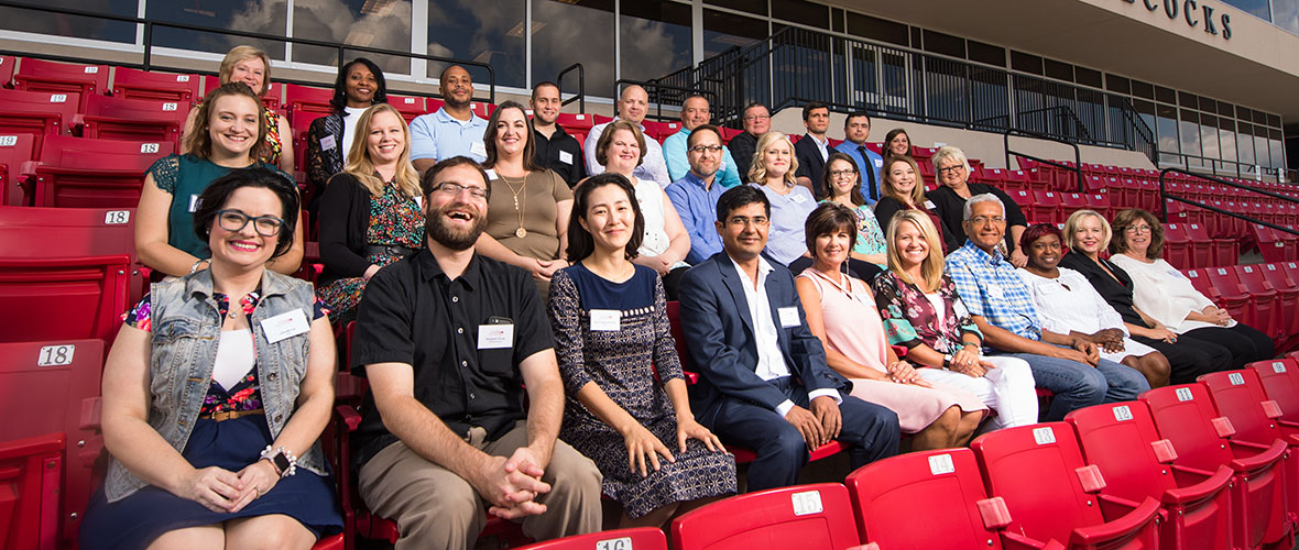 New Faculty at stadium seats