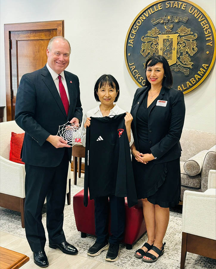 Dr. Killingsworth and Ingrid Galinat with Dr. Yoshikawa