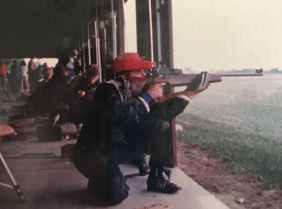 Taking aim as part of the Jax State Rifle Team ('88-'92)